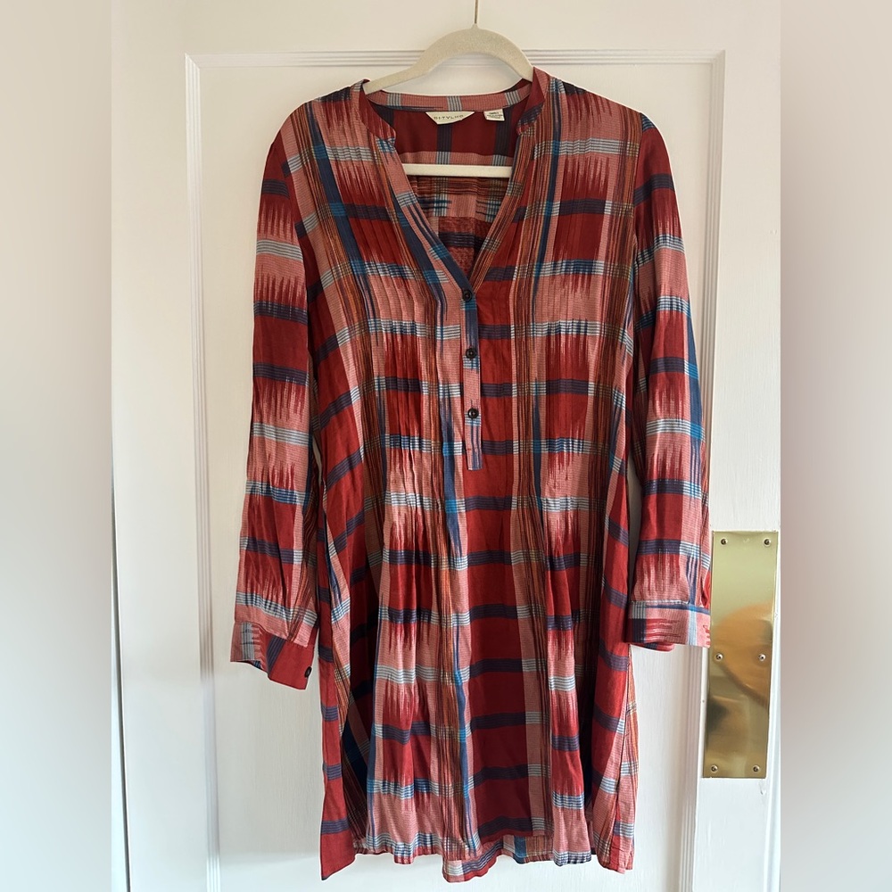 Anthroplogie Plaid Shirt Dress
